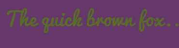 Image with Font Color 586B29 and Background Color 663769